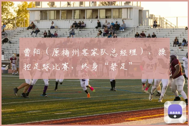 曹阳（原梅州客家队总经理），操控足球比赛，终身“禁足”